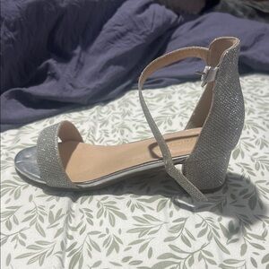 Sparkling Silver Kids' Dress Shoes